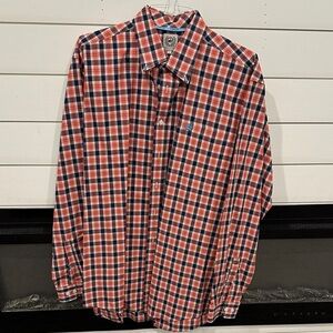 Cinch Men's Red and Blue Plaid Shirt